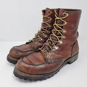 Red Wing Irish Setter Sport Brown Leather Boots - Mens 11.5 B - USA Vintage